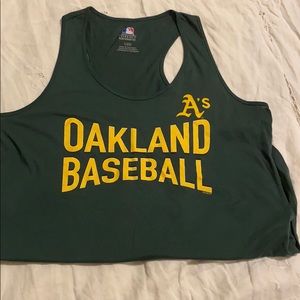 Dark Green Oakland A’s Baseball Tank top